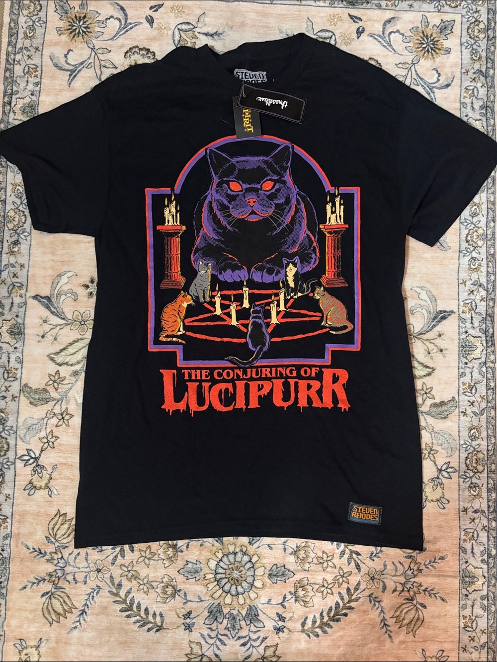 The Conjuring of Lucipurr Black Graphic Tee